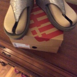 Lulu Superglitz silver Fitflop US size 8, EUR 39